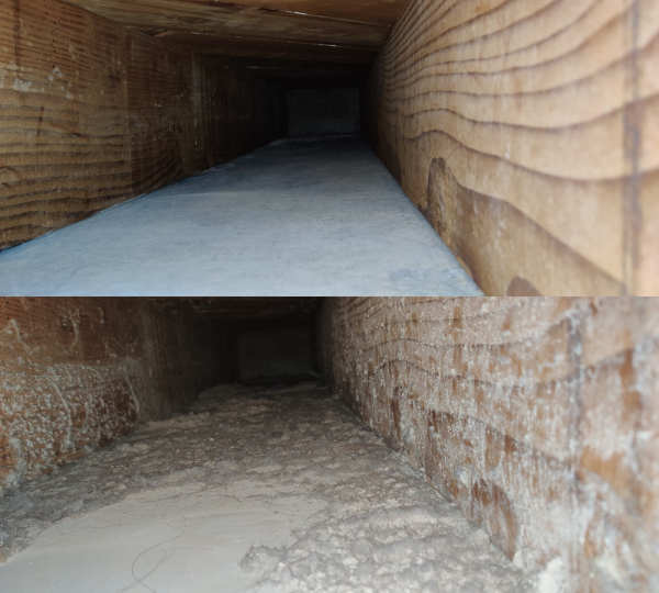 Before and After Duct Cleaning